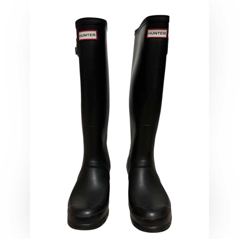 Hunter Tall BLACK Rain boots SIZE 9 W size 8 M